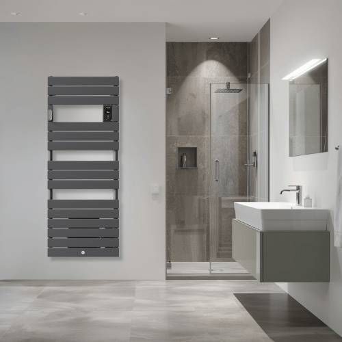 sèche serviettes électrique avec soufflerie Thermor Riviera 2 1750W gris menhir - photo intérieur