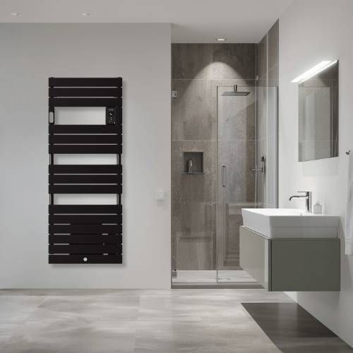 Sèche serviettes électrique Thermor Riviera 2 avec soufflerie 1750W noir carbone - photo intérieur