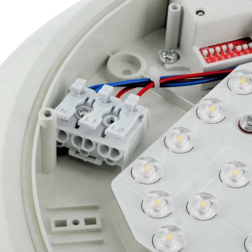 Projecteur extérieur LED extra plat TCIAO 230V 20W 2200lm 3CCT blanc réf. TLS6024 - zoom composants intérieur