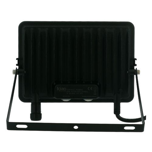 Projecteur extérieur LED extra plat TCIAO 230V 40W/50W 4580lm à 5800lm 3CCT noir réf. TLS8041 - vue de dos