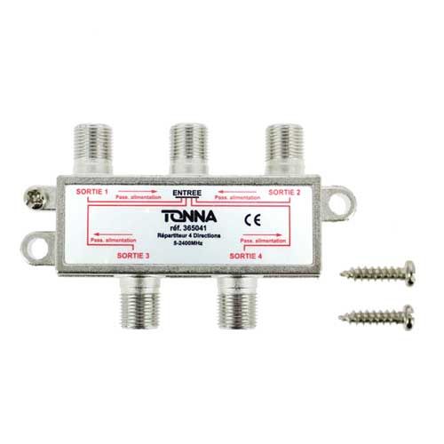 TONNA Répartiteur 4 sorties + 2 vis