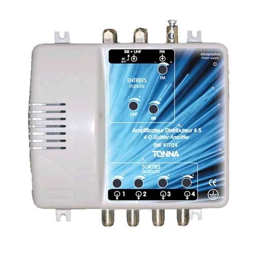 TONNA Amplificateur coupleur 2 entrées 4 sorties