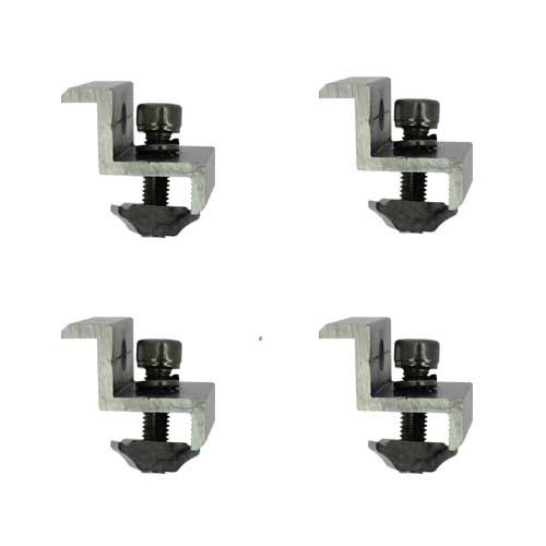 Support de fixation universel pour installation station solaire plug&play - zoom sur les 4 points de fixation
