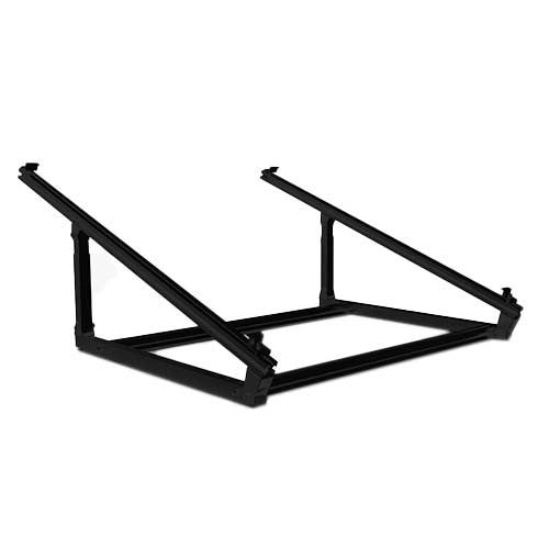 support de fixation universel pour station solaire plug&play noir - vue de face