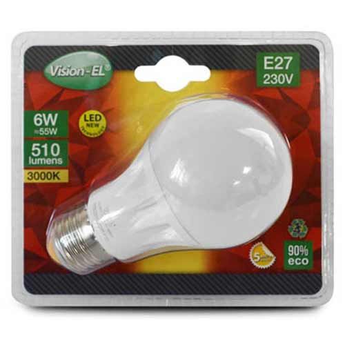 Ampoule LED dépolie 510lm
