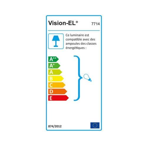 VISION-EL Support de spot carré orientable 88 x 88 mm blanc - Energie_x000D_