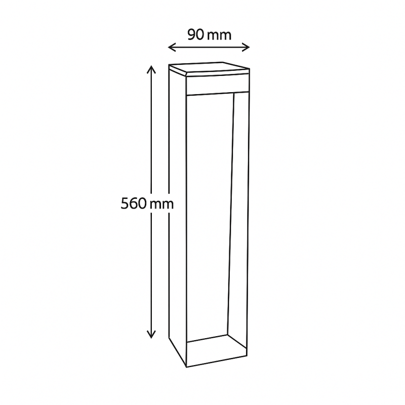 Dimensions de la balise solaire Watt & Home Standy