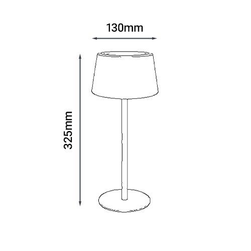 Dimensions de la lampe à poser Watt & Home Sofa