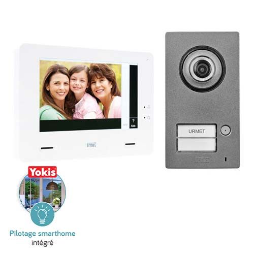 kit portier vidéo Mini Note+ d'Urmet avec écran tactile 7