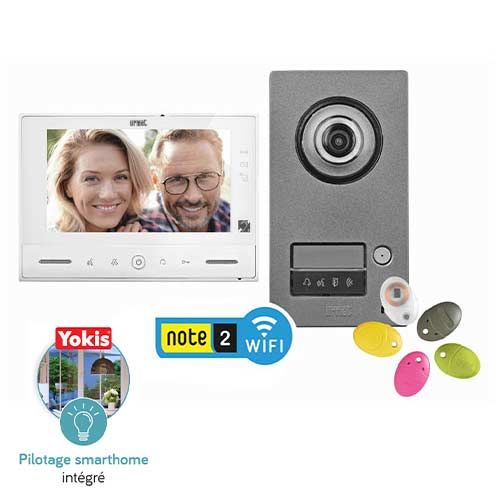 kit portier vidéo Note 2 d'Urmet avec moniteur wifi 7