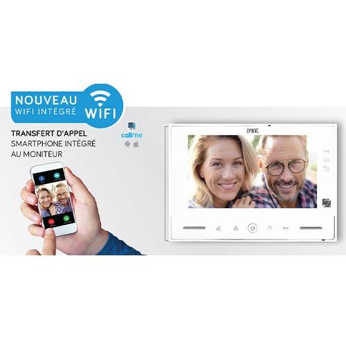 kit portier vidéo Note 2 d'Urmet avec moniteur wifi 7