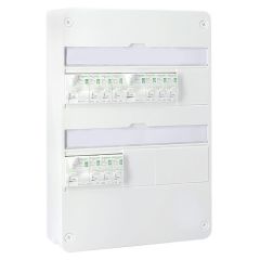 SCHNEIDER RESI9 XE Tableau &eacute;lectrique pr&eacute;-&eacute;quip&eacute; auto 2 rang&eacute;es 3ID 40A 9 disjoncteurs
