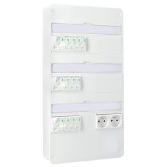 SCHNEIDER Resi9 XE Tableau &eacute;lectrique pr&eacute;&eacute;quip&eacute; 3 rang&eacute;es AUTO