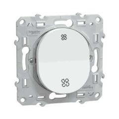 SCHNEIDER Ovalis Bouton poussoir VMC blanc - S320236
