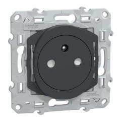 Prise 2P+T affleurante anthracite