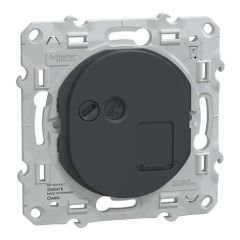 SCHNEIDER Ovalis Prise RJ45 grade 3 cat&eacute;gorie 6 anthracite - S340476