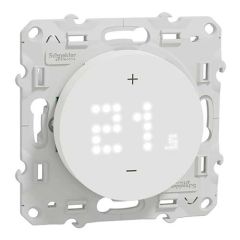Thermostat connect&eacute; filaire 2A blanc SCHNEIDER Wiser Odace