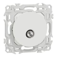 SCHNEIDER Odace Prise TV blanc craie - S920445