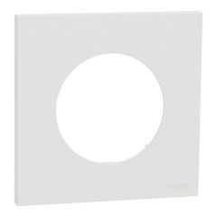 plaque de finition 1 poste Schneider Odace blanc craie