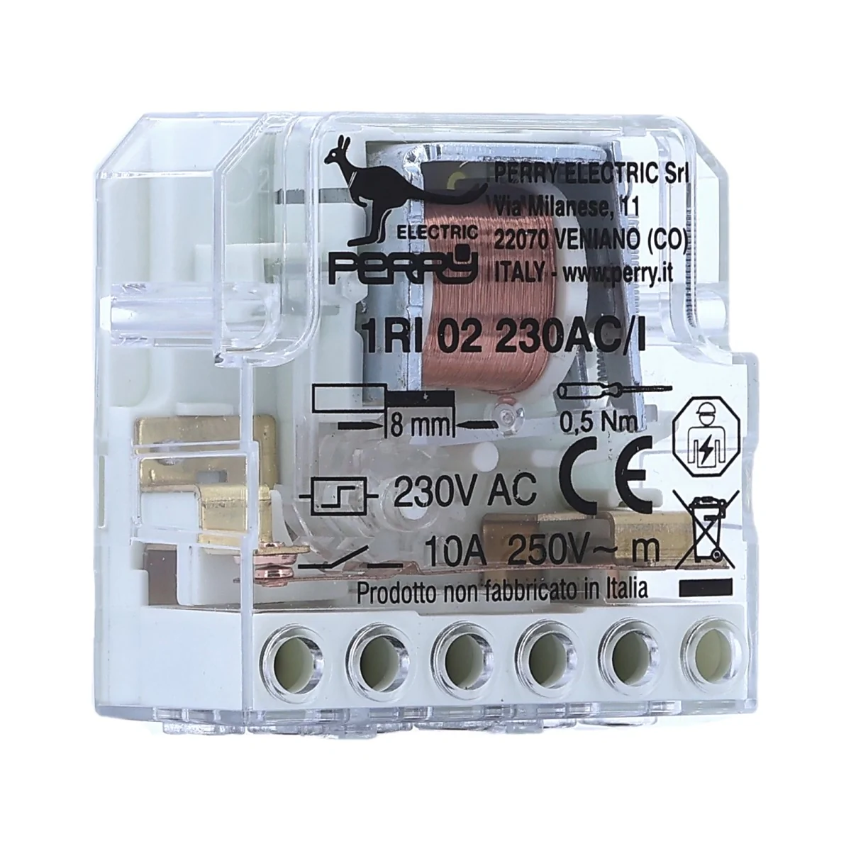 PERRY Télérupteur 10A 2NO monophasé encastrable - 1RI02230AC/I