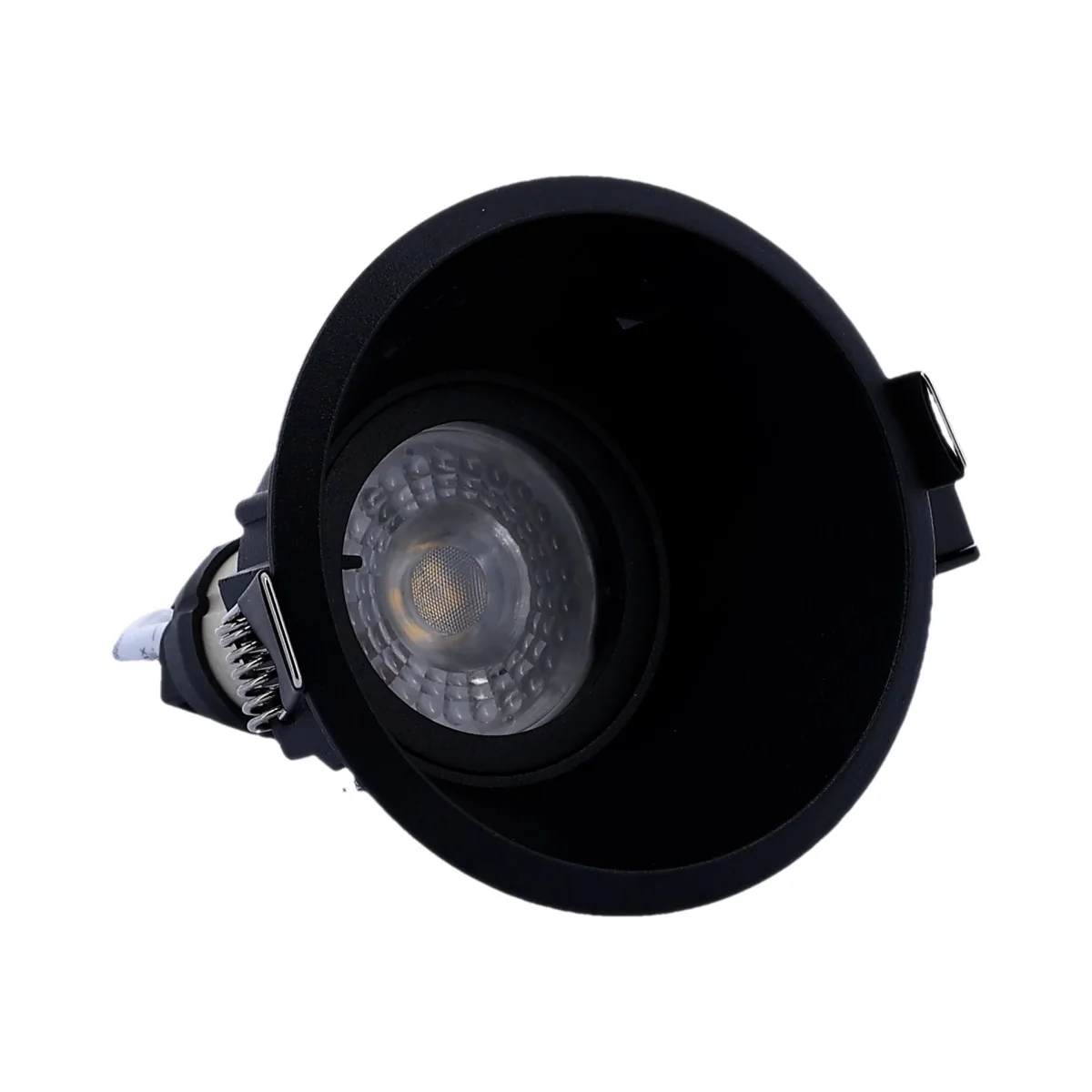 ARLUX Spot LED encastrable basse luminance GU10 230V 5W 380lm 4000K 100mm noir 