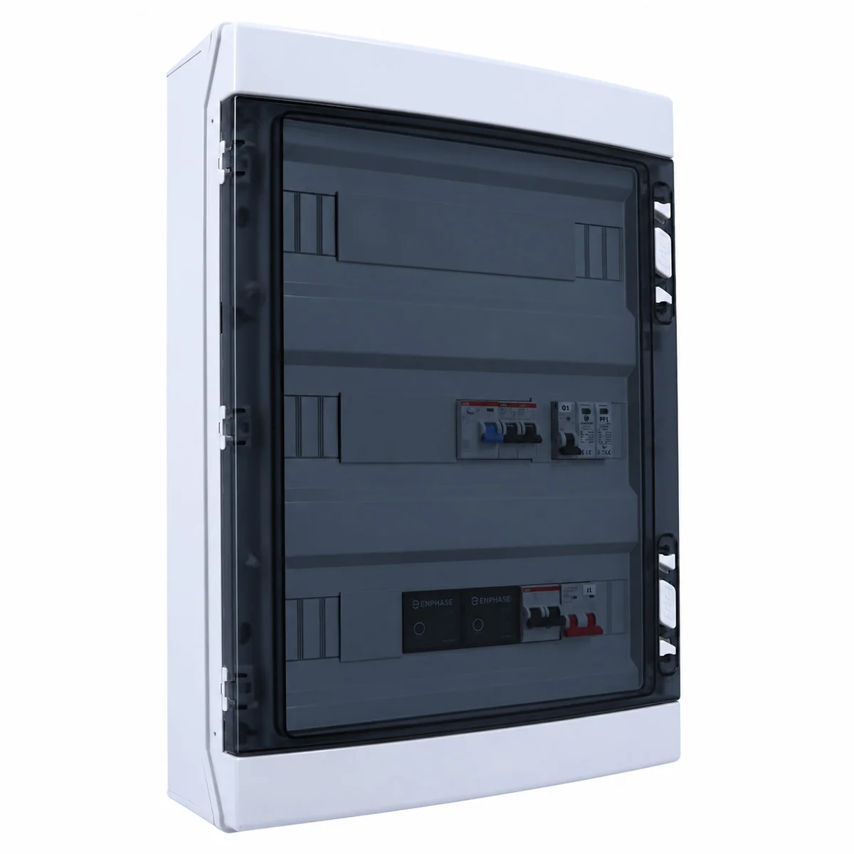 TECHNIDEAL Coffret AC photovoltaïque 6kW monophasé avec Q-Relay Enphase compatible abonnement EDF 9 à 12KVA