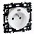 EUROHM Square Prise de courant 2P+T + USB Type C blanc - 60255