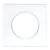 EUROHM Square Plaque simple blanc - 60295