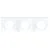 EUROHM Square Plaque triple blanc - 60298