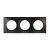 EUROHM Square Plaque triple anthracite - 60398