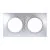 EUROHM Square Plaque double silver - 60497