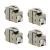 IKEPE Lot de 4 connecteurs RJ45 femelle Grade 2TV Cat6 STP