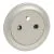 LEGRAND Céliane Enjoliveur prise de courant 2P+T affleurant titane - 068411