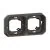 LEGRAND Plexo Support plaque encastré 2 postes à composer étanche anthracite IP55 - 069607L