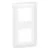 LEGRAND Mosaic Plaque double verticale blanc - 078822L