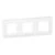 LEGRAND Mosaic Plaque triple horizontale blanc EU - 277806L