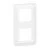 LEGRAND Mosaic Plaque double verticale blanc EU - 277822L