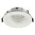 Support de spot rond fixe 90mm avec douille GU10 automatique blanc