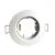 Support de spot encastré fixe rond 80mm blanc