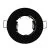 Support de spot encastré fixe rond 80mm noir