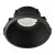 Support de spot basse luminance rond fixe 100mm avec douille GU10 automatique noir