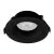 Support de spot rond fixe 88mm avec douille GU10 automatique noir