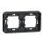 SCHNEIDER Mureva Styl cadre 2 postes horizontal encastré IP55 gris - MUR34101