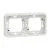 SCHNEIDER Mureva Styl cadre 2 postes horizontal encastré IP55 blanc - MUR39101