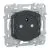 SCHNEIDER Ovalis Prise de courant 2P+T affleurante anthracite - S340052