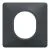 SCHNEIDER Ovalis Plaque simple anthracite - S340702