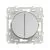 SCHNEIDER Odace Interrupteur double va et vient aluminium - S530214