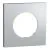 SCHNEIDER Odace Metal Plaque simple aluminium support noir - S913702