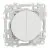 SCHNEIDER Odace Interrupteur double va et vient/bouton poussoir blanc craie - S920214