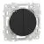 SCHNEIDER Odace Interrupteur double va et vient/bouton poussoir noir onyx - S940214